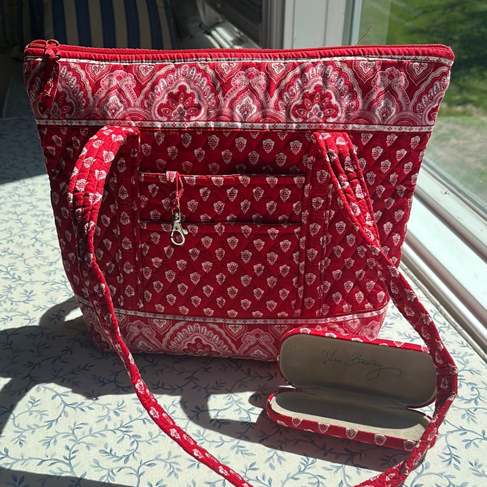Vera Bradley Red Patterned Women's Bag